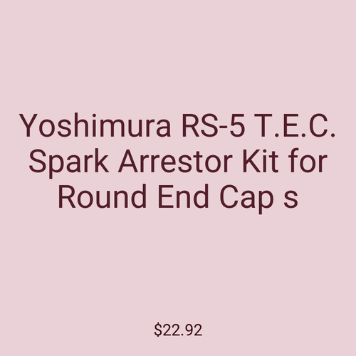 Yoshimura RS-5 T.E.C. Spark Arrestor Kit for Round End Cap s