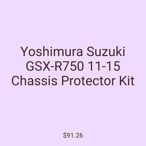 Yoshimura Suzuki GSX-R750 11-15 Chassis Protector Kit