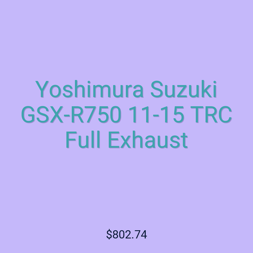 Yoshimura Suzuki GSX-R750 11-15 TRC Full Exhaust