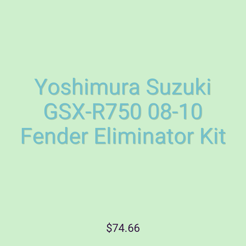 Yoshimura Suzuki GSX-R750 08-10 Fender Eliminator Kit