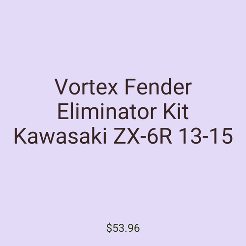 Vortex Fender Eliminator Kit Kawasaki ZX-6R 13-15