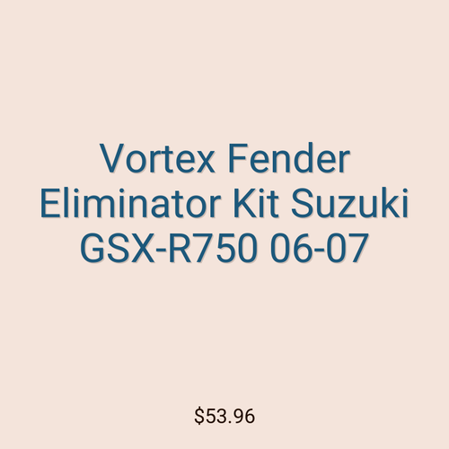 Vortex Fender Eliminator Kit Suzuki GSX-R750 06-07