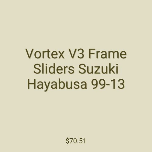 Vortex V3 Frame Sliders Suzuki Hayabusa 99-13
