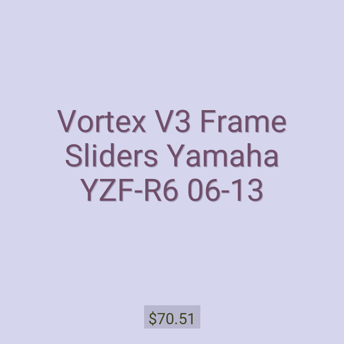 Vortex V3 Frame Sliders Yamaha YZF-R6 06-13
