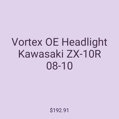 Vortex OE Headlight Kawasaki ZX-10R 08-10