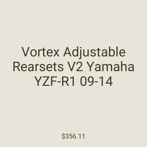 Vortex Adjustable Rearsets V2 Yamaha YZF-R1 09-14