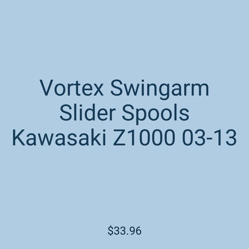 Vortex Swingarm Slider Spools Kawasaki Z1000 03-13