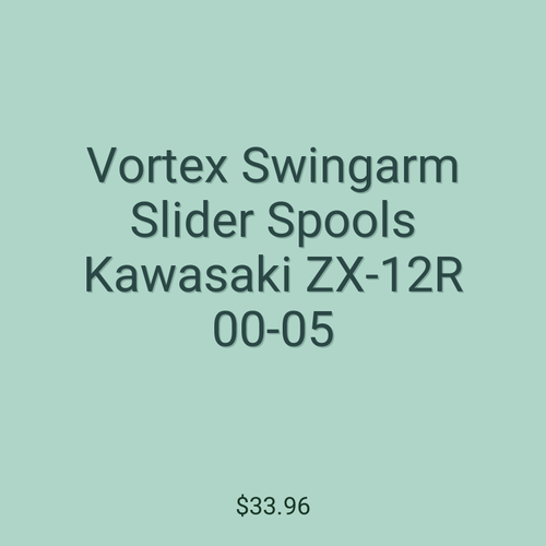 Vortex Swingarm Slider Spools Kawasaki ZX-12R 00-05
