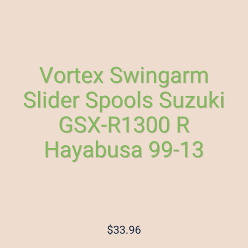Vortex Swingarm Slider Spools Suzuki GSX-R1300 R Hayabusa 99-13