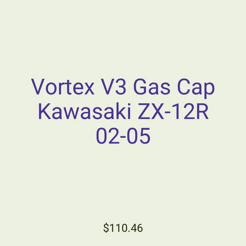 Vortex V3 Gas Cap Kawasaki ZX-12R 02-05