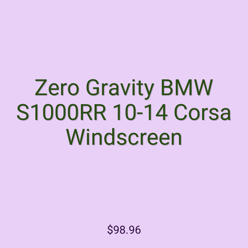 Zero Gravity BMW S1000RR 10-14 Corsa Windscreen