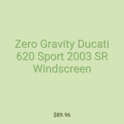 Zero Gravity Ducati 620 Sport 2003 SR Windscreen