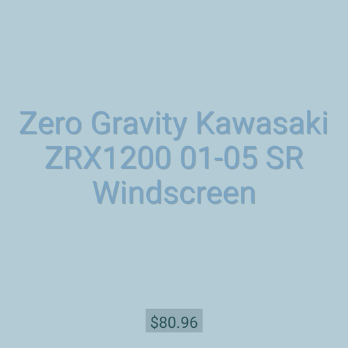 Zero Gravity Kawasaki ZRX1200 01-05 SR Windscreen