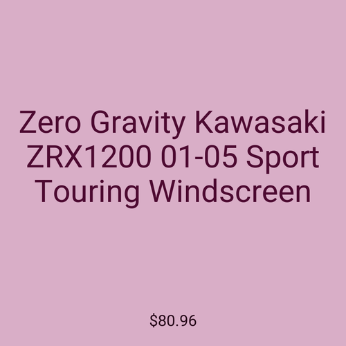 Zero Gravity Kawasaki ZRX1200 01-05 Sport Touring Windscreen