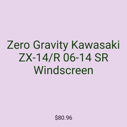 Zero Gravity Kawasaki ZX-14/R 06-14 SR Windscreen