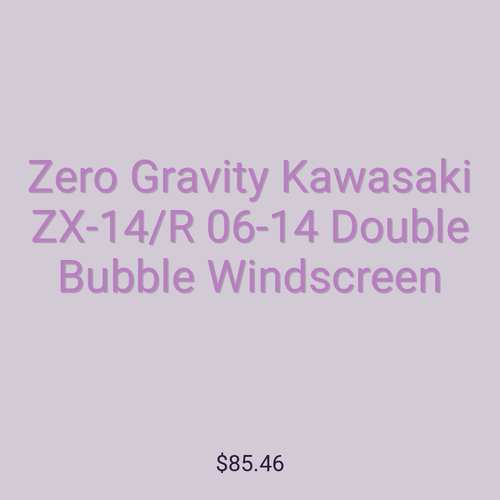 Zero Gravity Kawasaki ZX-14/R 06-14 Double Bubble Windscreen