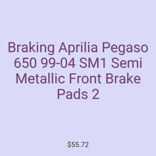 Braking Aprilia Pegaso 650 99-04 SM1 Semi Metallic Front Brake Pads 2