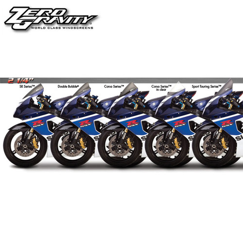 Zero Gravity Suzuki GSX-R600 04-05 Double Bubble Windscreen