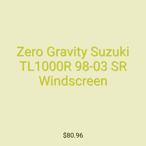 Zero Gravity Suzuki TL1000R 98-03 SR Windscreen