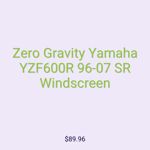 Zero Gravity Yamaha YZF600R 96-07 SR Windscreen