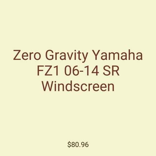 Zero Gravity Yamaha FZ1 06-14 SR Windscreen
