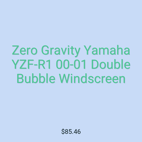 Zero Gravity Yamaha YZF-R1 00-01 Double Bubble Windscreen
