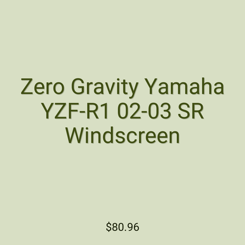 Zero Gravity Yamaha YZF-R1 02-03 SR Windscreen