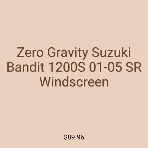 Zero Gravity Suzuki Bandit 1200S 01-05 SR Windscreen