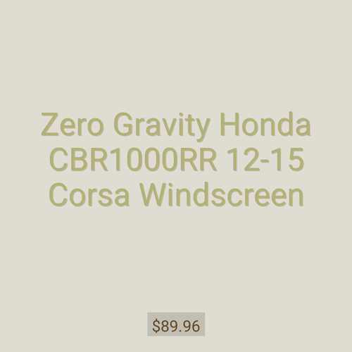 Zero Gravity Honda CBR1000RR 12-15 Corsa Windscreen