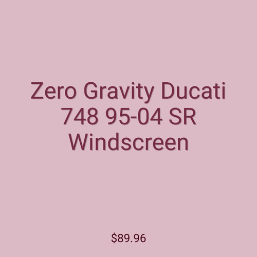 Zero Gravity Ducati 748 95-04 SR Windscreen