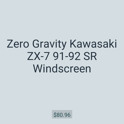 Zero Gravity Kawasaki ZX-7 91-92 SR Windscreen