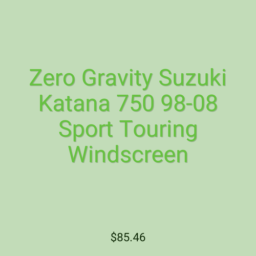 Zero Gravity Suzuki Katana 750 98-08 Sport Touring Windscreen