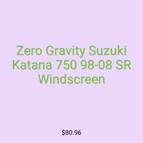 Zero Gravity Suzuki Katana 750 98-08 SR Windscreen
