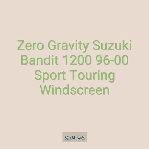 Zero Gravity Suzuki Bandit 1200 96-00 Sport Touring Windscreen