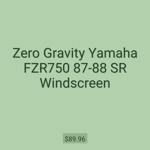 Zero Gravity Yamaha FZR750 87-88 SR Windscreen