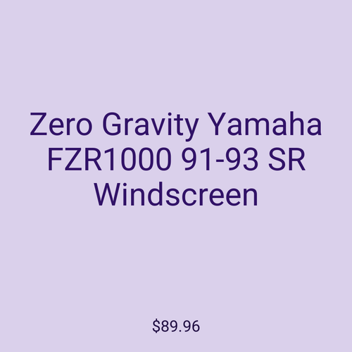 Zero Gravity Yamaha FZR1000 91-93 SR Windscreen