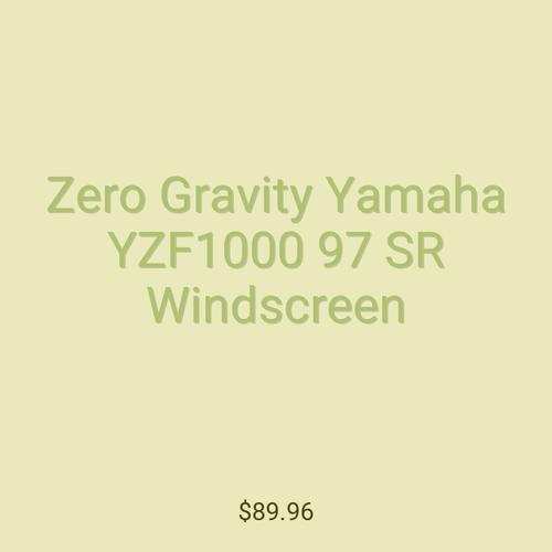 Zero Gravity Yamaha YZF1000 97 SR Windscreen