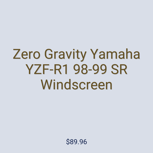 Zero Gravity Yamaha YZF-R1 98-99 SR Windscreen