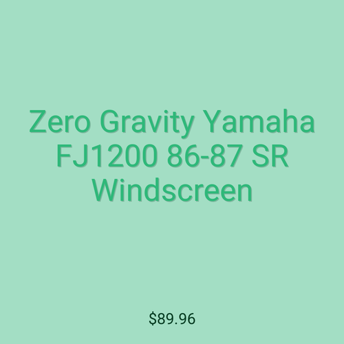 Zero Gravity Yamaha FJ1200 86-87 SR Windscreen