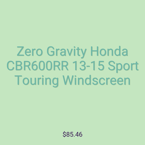 Zero Gravity Honda CBR600RR 13-15 Sport Touring Windscreen