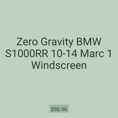 Zero Gravity BMW S1000RR 10-14 Marc 1 Windscreen