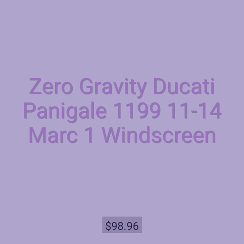 Zero Gravity Ducati Panigale 1199 11-14 Marc 1 Windscreen