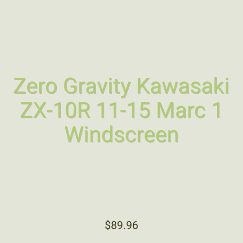 Zero Gravity Kawasaki ZX-10R 11-15 Marc 1 Windscreen