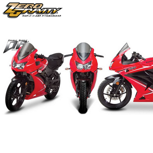 Zero Gravity Kawasaki Ninja 250R 08-12 Double Bubble Windscreen