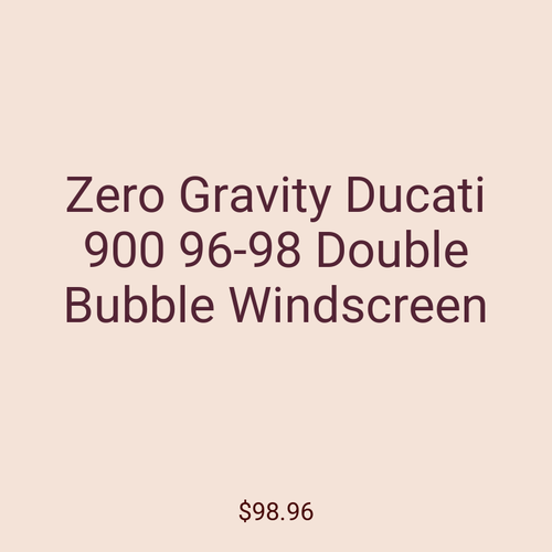 Zero Gravity Ducati 900 96-98 Double Bubble Windscreen