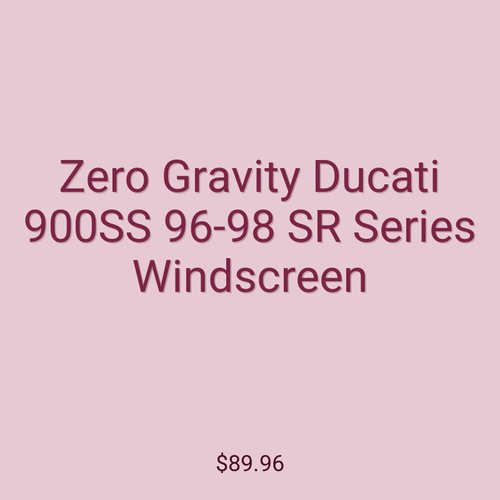 Zero Gravity Ducati 900SS 96-98 SR Series Windscreen