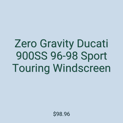 Zero Gravity Ducati 900SS 96-98 Sport Touring Windscreen