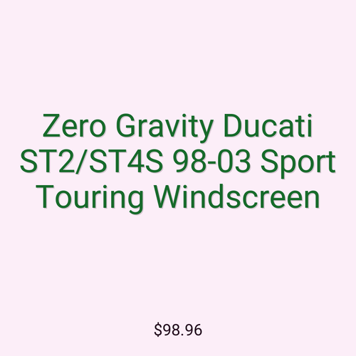 Zero Gravity Ducati ST2/ST4S 98-03 Sport Touring Windscreen