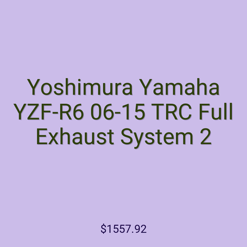Yoshimura Yamaha YZF-R6 06-15 TRC Full Exhaust System 2