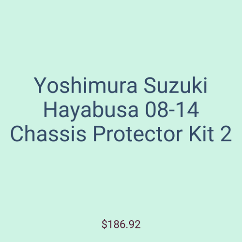 Yoshimura Suzuki Hayabusa 08-14 Chassis Protector Kit 2